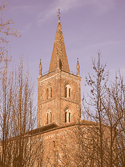 Image showing San Domenico church in Chieri vintage