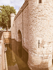 Image showing Traitors Gate vintage