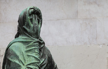 Image showing Old Cemetery statue