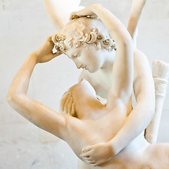 Image showing Psyche revived by Cupid kiss