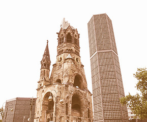 Image showing Bombed church, Berlin vintage