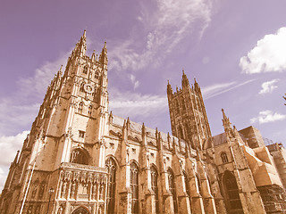 Image showing Canterbury Cathedral vintage