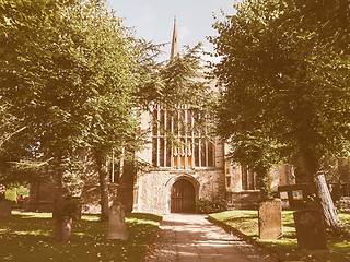 Image showing Holy Trinity church in Stratford upon Avon vintage