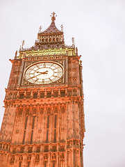 Image showing Big Ben vintage