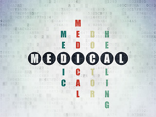 Image showing Healthcare concept: Medical in Crossword Puzzle