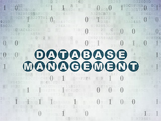 Image showing Programming concept: Database Management on Digital Paper background