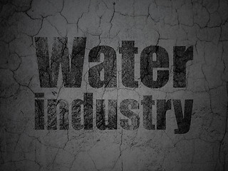 Image showing Industry concept: Water Industry on grunge wall background