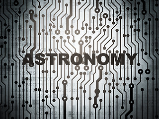 Image showing Science concept: circuit board with Astronomy