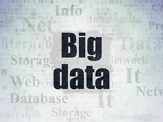 Image showing Data concept: Big Data on Digital Paper background