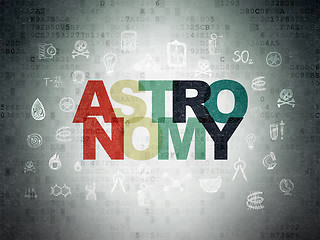 Image showing Science concept: Astronomy on Digital Paper background