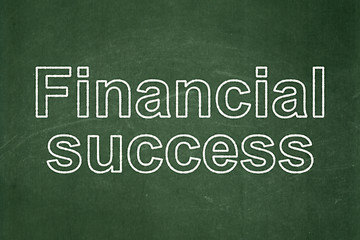 Image showing Money concept: Financial Success on chalkboard background