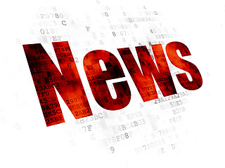 Image showing News concept: News on Digital background