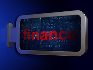 Image showing Business concept: Finance on billboard background