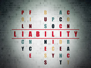 Image showing Insurance concept: Liability in Crossword Puzzle