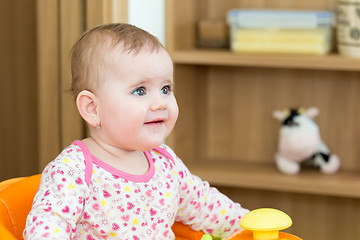 Image showing Happy cute little girl