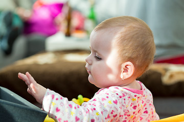 Image showing Happy cute little girl