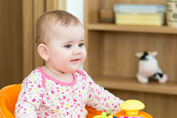 Image showing Happy cute little girl