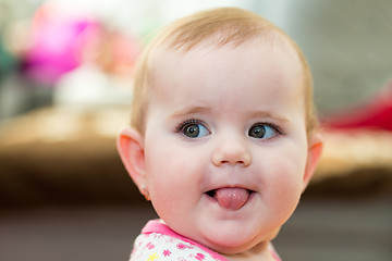 Image showing Happy cute little girl