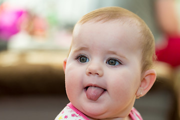 Image showing Happy cute little girl