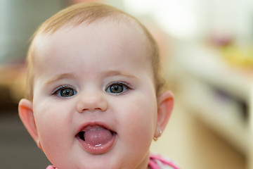 Image showing Happy cute little girl