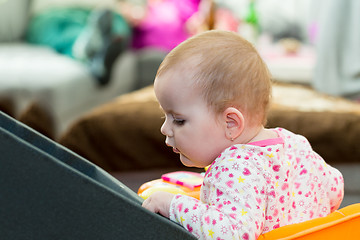 Image showing Happy cute little girl