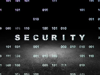 Image showing Protection concept: Security in grunge dark room
