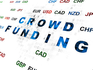 Image showing Business concept: Crowd Funding on Digital background