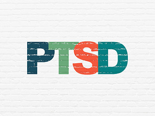 Image showing Medicine concept: PTSD on wall background