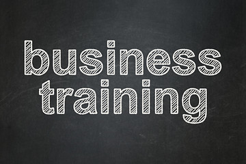 Image showing Education concept: Business Training on chalkboard background