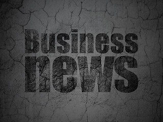 Image showing News concept: Business News on grunge wall background