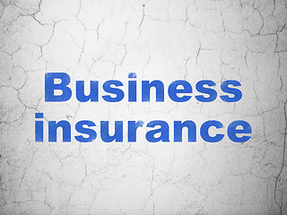 Image showing Insurance concept: Business Insurance on wall background