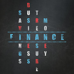 Image showing Banking concept: Finance in Crossword Puzzle