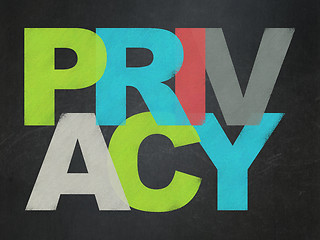 Image showing Security concept: Privacy on School Board background