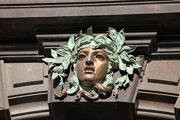 Image showing mascaron female head 