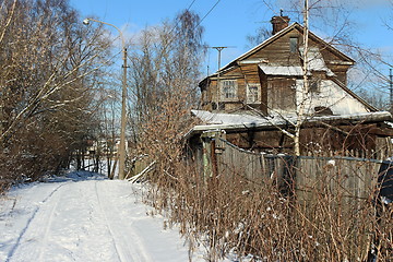 Image showing  Rural house winter