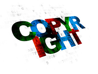 Image showing Law concept: Copyright on Digital background