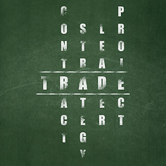 Image showing Finance concept: Trade in Crossword Puzzle