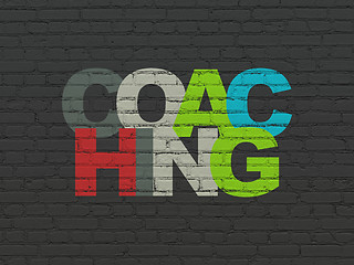 Image showing Education concept: Coaching on wall background