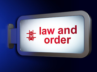 Image showing Law concept: Law And Order and Criminal on billboard background