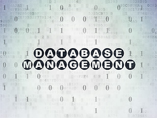 Image showing Database concept: Database Management on Digital Paper background