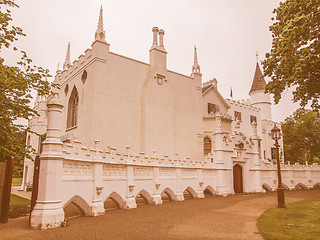 Image showing Strawberry Hill house vintage