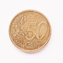 Image showing  50 cent coin vintage