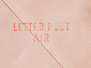 Image showing  Letter post air vintage