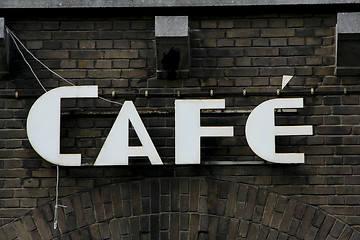 Image showing cafe sign