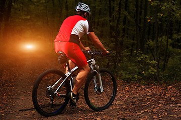 Image showing Rider in action at Freestyle Mountain Bike Session