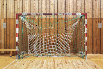 Image showing Retro indoor soccer goal