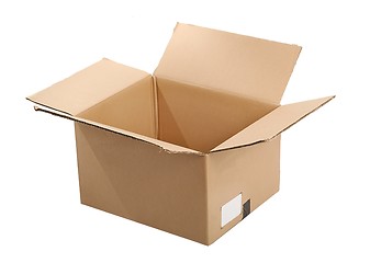 Image showing Cardboard Box Open