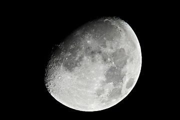 Image showing Moon detailed closeup