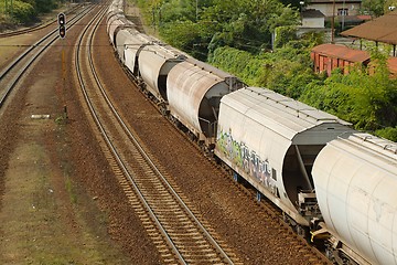 Image showing Freight Train Wagons