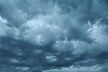 Image showing Stormy Dark Clouds